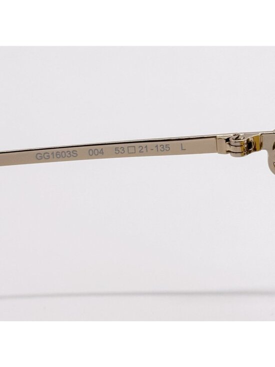 New Gucci Yellow Gold Cat Eye Women Sunglasses GG1603S 004 main image 7